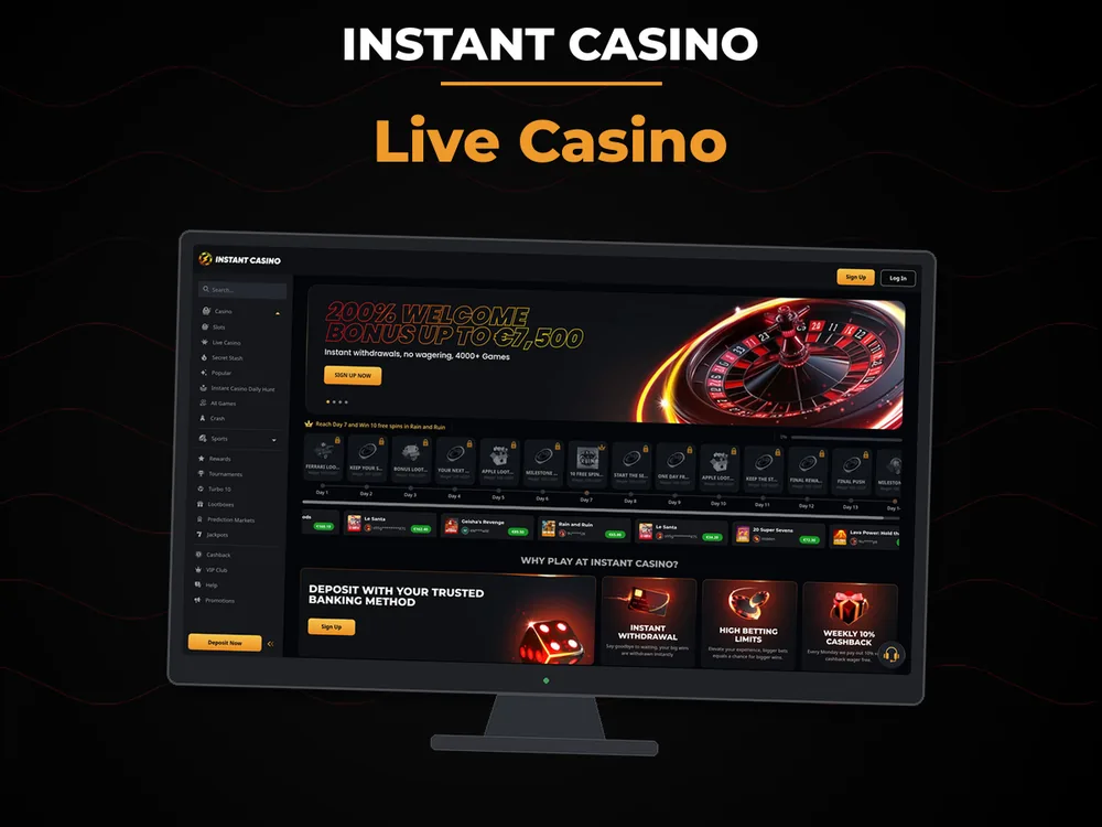 instant casino - Live Casino